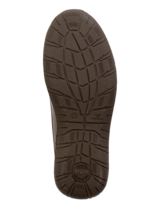 Stiefeletten - Schnür-Boots aus schattiertem Rind-Nappaleder, in Größe 040 bis 046, in Farbe BRAUN Ansicht 3