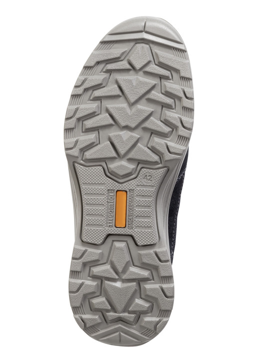 Slipper & Schnürschuhe - Schnürschuh aus Veloursleder und Textilmaterial, in Größe 040 bis 046, in Farbe SCHWARZ Ansicht 6