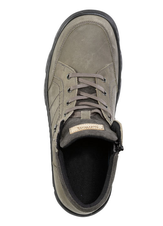 Stiefeletten - Schnür-Boot aus Nubuk- und Veloursleder, in Größe 040 bis 046, in Farbe SCHWARZ Ansicht 5