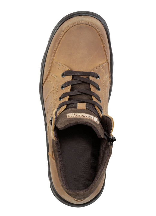 Stiefeletten - Schnür-Boot aus Nubuk- und Veloursleder, in Größe 040 bis 046, in Farbe SCHWARZ Ansicht 8