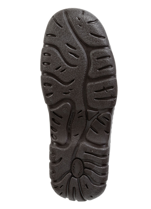 Stiefeletten - Schnür-Boot aus Nubuk- und Veloursleder, in Größe 040 bis 046, in Farbe SCHWARZ Ansicht 9