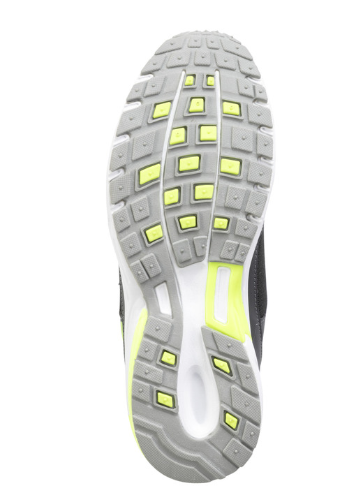 Slipper & Schnürschuhe - Schnür-Sneaker aus effektvoll bedrucktem Synthetik, in Größe 040 bis 047, in Farbe SCHWARZ-GRÜN Ansicht 3