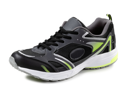 Schnür-Sneaker aus effektvoll bedrucktem Synthetik