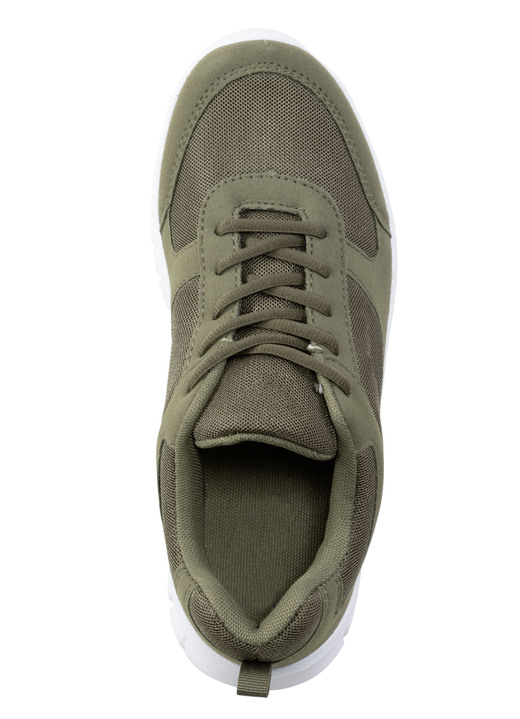 Slipper & Schnürschuhe - Schnür-Sneaker aus Synthetik und weichem Textilmaterial, in Größe 040 bis 046, in Farbe DUNKELBLAU Ansicht 5