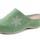 Hausschuhe - Laurina Pantoffel mit pfiffiger Nietenzier, in Größe 036 bis 042, in Farbe PINK – Farbe KARIBIKGRÜN – Ansicht 1
