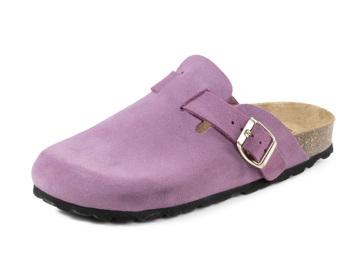 SALE % - ELENA EDEN Clog mit verstellbarer Schnalle, in Größe 036 bis 042, in Farbe FLIEDER Ansicht 1