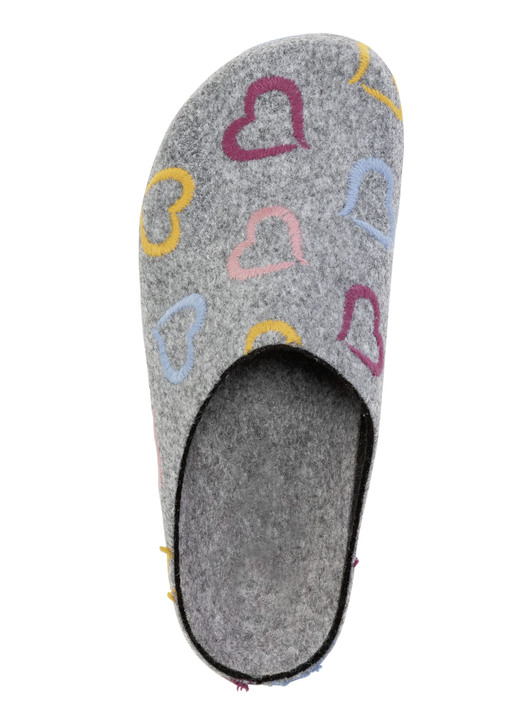 Hausschuhe - Laurina, klassiche Damen-Hausschuhe, Weite H, mit anatomisch geformtem Fußbett, in Größe 036 bis 042, in Farbe ECRU Ansicht 5