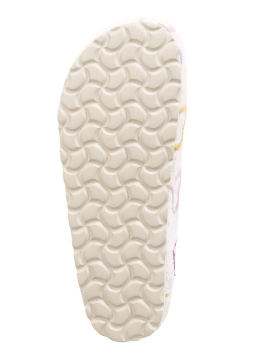 Hausschuhe - Laurina, klassiche Damen-Hausschuhe, Weite H, mit anatomisch geformtem Fußbett, in Größe 036 bis 042, in Farbe ECRU Ansicht 3