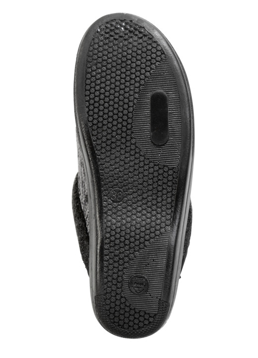 Hausschuhe - Laurina Pantoffel aus changierendem Cord-Material mit Filzbesatz, in Größe 036 bis 041, in Farbe CAMEL Ansicht 6