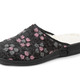 Hausschuhe - Pantoffel mit Blüten-Dessin – Farbe ANTHRAZIT-ROSA – Ansicht 1 Hausschuhe - Pantoffel mit Blüten-Dessin, in Größe 036 bis 042, in Farbe ANTHRAZIT-ROSA – Farbe ANTHRAZIT-ROSA – Ansicht 1