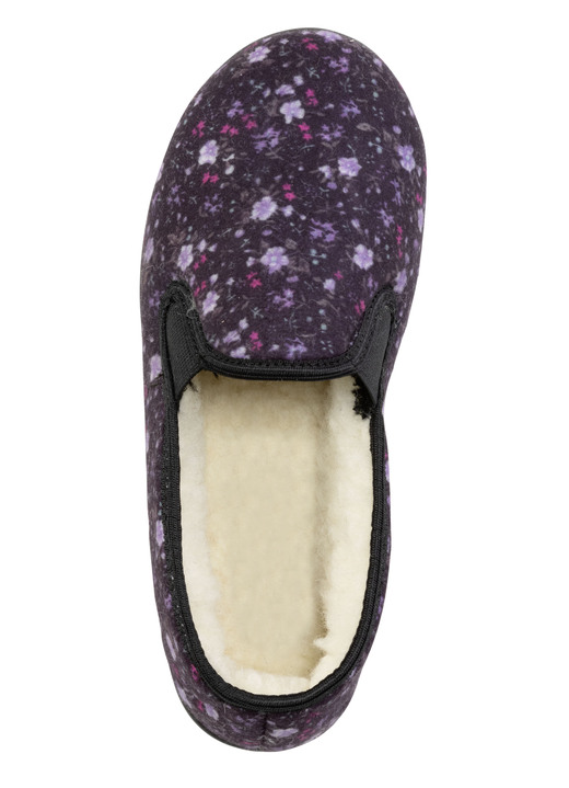 Hausschuhe - Warme Damen-Hausschuhe, Weite H, mit Wolle Ansicht 5 Hausschuhe - Warme Damen-Hausschuhe, Weite H, mit Wolle, in Größe 036 bis 042, in Farbe BORDEAUX Ansicht 5