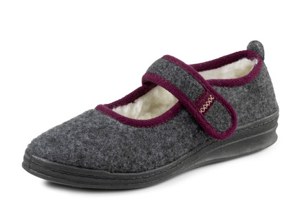 Spangenschuh aus weichem Filz