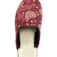 Damenmode - Zweierpack, gefütterte Damen-Hausschuhe, Weite H, mit Textildruck, in Größe 036 bis 042, in Farbe 1X BORDEAUX, 1X MARINE – Farbe 1X BORDEAUX, 1X MARINE – Ansicht 3