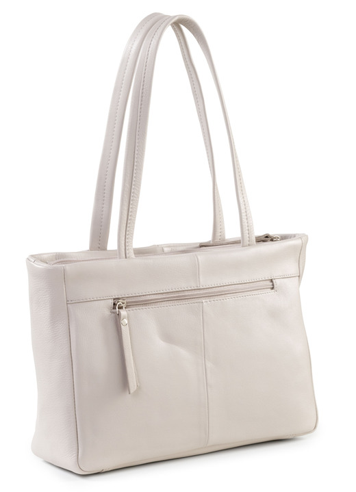 Taschen - Laurina, Tasche, Damen, aus Leder, in Farbe KIESEL Ansicht 2