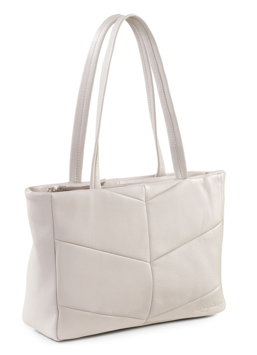 Taschen - Laurina, Tasche, Damen, aus Leder, in Farbe KIESEL Ansicht 1