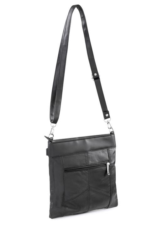 Taschen - Tasche aus weichem Nappaleder, in Farbe SCHWARZ Ansicht 2