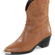Stiefel & Stiefeletten - Gemini Western-Stiefel aus Rind-Nappaleder, in Größe 036 bis 042, in Farbe WEISS – Farbe COGNAC – Ansicht 1
