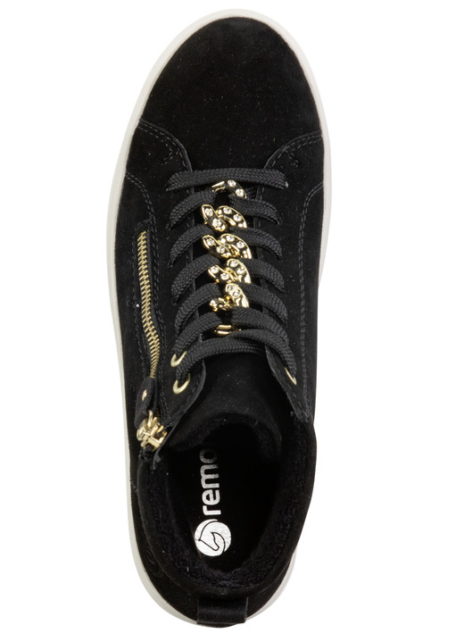 Stiefel & Stiefeletten - Remonte Bootie mit funkelnder Zierkette an der Schnürung, in Größe 036 bis 042, in Farbe LILA Ansicht 9