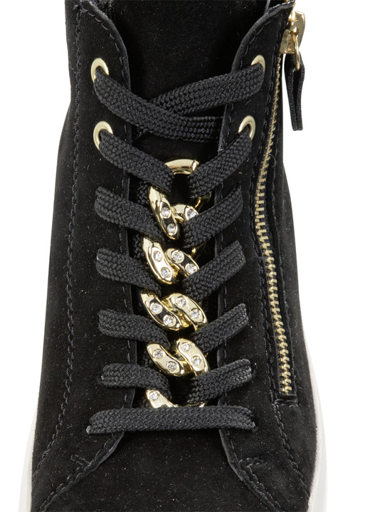 Stiefel & Stiefeletten - Remonte Bootie mit funkelnder Zierkette an der Schnürung, in Größe 036 bis 042, in Farbe LILA Ansicht 11