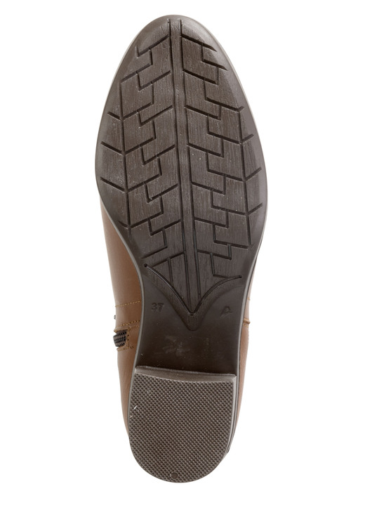 Stiefel & Stiefeletten - ELENA EDEN Stiefelette mit angesagten Ziernieten, in Größe 036 bis 041, in Farbe COGNAC Ansicht 3