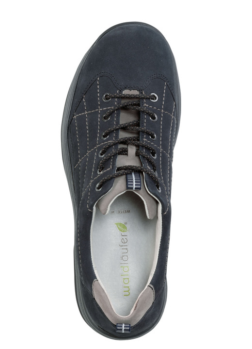 Slipper & Schnürschuhe - Waldläufer Schnürschuh aus Rind-Nubukleder, in Größe 3 1/2 bis 8, in Farbe GRAFIT Ansicht 5