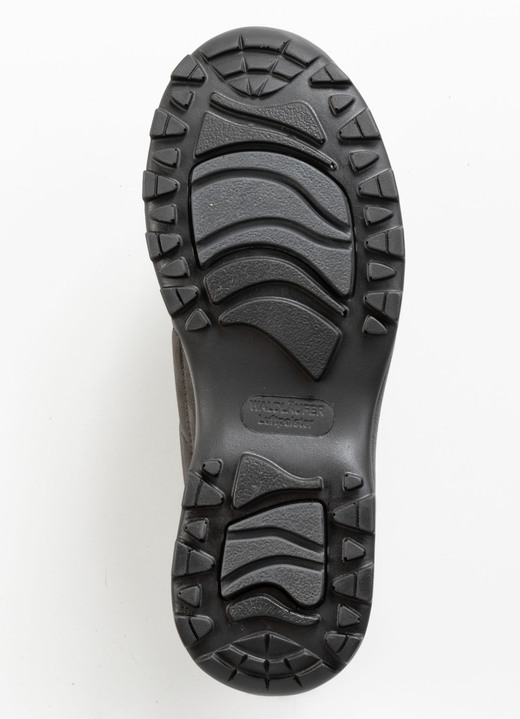 Slipper & Schnürschuhe - Waldläufer Schnürschuh aus Rind-Nubukleder, in Größe 3 1/2 bis 8, in Farbe GRAFIT Ansicht 3