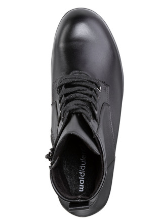 Stiefel & Stiefeletten - Waldläufer, atmungsaktive Damen-Stiefeletten, Weite H, mit herausnehmbarem Fußbett, in Größe 3 1/2 bis 8, in Farbe BRAUN – Farbe SCHWARZ – Ansicht 