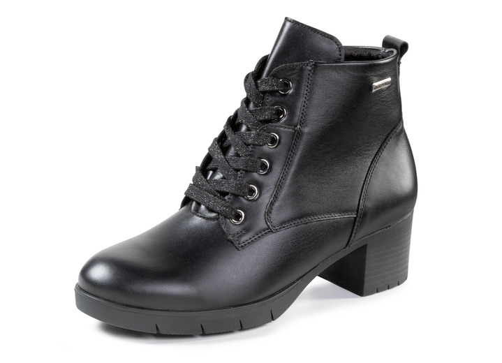 Stiefel & Stiefeletten - Waldläufer, atmungsaktive Damen-Stiefeletten, Weite H, mit herausnehmbarem Fußbett, in Größe 3 1/2 bis 8, in Farbe SCHWARZ Ansicht 1