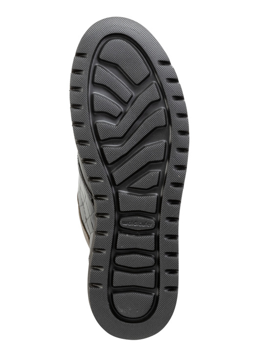 Weite H - Schnür-Sneaker aus Nappaleder  Ansicht 3 Weite H - Schnür-Sneaker aus Nappaleder , in Größe 035 bis 080, in Farbe SCHWARZ-ALTGOLD Ansicht 3