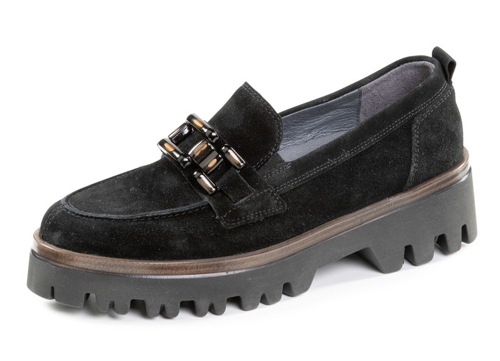 Weite H - Waldläufer Loafer aus Veloursleder, in Größe 3 1/2 bis 8, in Farbe BRAUN Ansicht 4