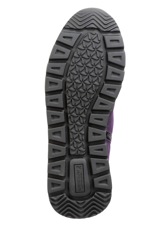 Weite H - Waldläufer Schnür-Bootie mit Besätzen aus Lackleder, in Größe 3 1/2 bis 8, in Farbe DUNKELTÜRKIS Ansicht 7