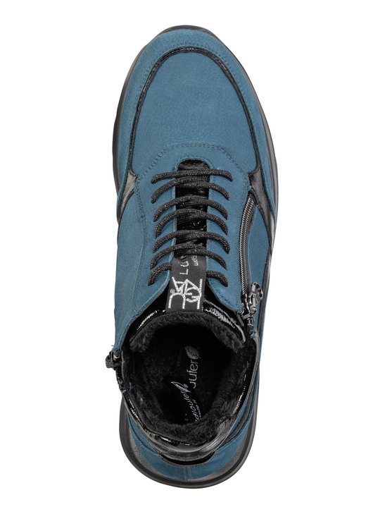 Weite H - Waldläufer Schnür-Bootie mit Besätzen aus Lackleder, in Größe 3 1/2 bis 8, in Farbe LILA Ansicht 5