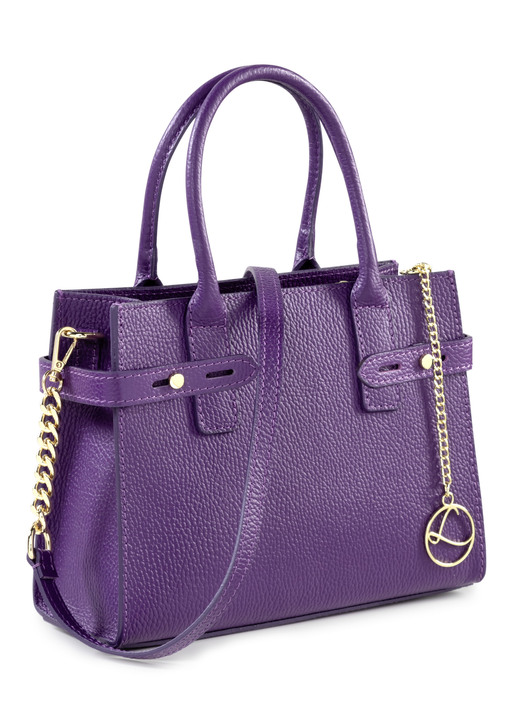 - Laurina Tasche aus genarbtem Kalb-Nappaleder, in Farbe LILA Ansicht 1