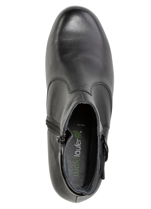 Stiefel & Stiefeletten - Waldläufer, bequeme Damen-Stiefeletten, Weite K, mit herausnehmbarem Fußbett, in Größe 3 1/2 bis 8, in Farbe SCHWARZ Ansicht 2