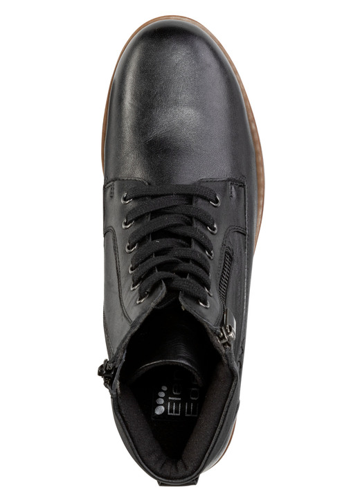 Stiefel & Stiefeletten - ELENA EDEN Schnür-Bootie mit gepolstertem Schaftrand, in Größe 036 bis 042, in Farbe SCHWARZ Ansicht 2