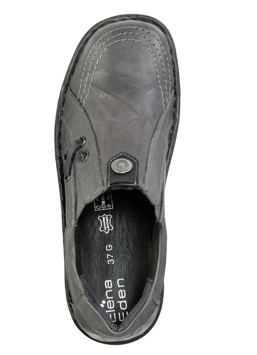 Elena Eden - ELENA EDEN-Slipper aus Nappaleder, in Größe 036 bis 042, in Farbe SCHWARZ-BURGUND Ansicht 5