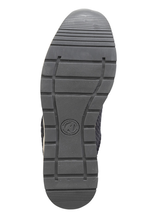 Slipper & Schnürschuhe - ELENA EDEN Schnür-Sneaker mit herausnehmbarem Lederfußbett, in Größe 036 bis 042, in Farbe DUNKELBLAU Ansicht 3