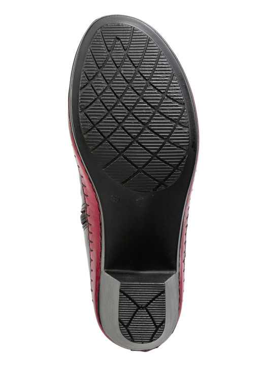 Stiefel & Stiefeletten - Gemini Stiefelette aus Rind-Nappaleder mit Kontraststreifen, in Größe 036 bis 042, in Farbe WEISS-GRAU-SCHWARZ Ansicht 6