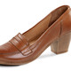 Pumps & Ballerina - Gemini Pumps aus teilweise schattiertem Rind-Nappaleder, in Größe 036 bis 042, in Farbe SCHWARZ – Farbe COGNAC – Ansicht 1