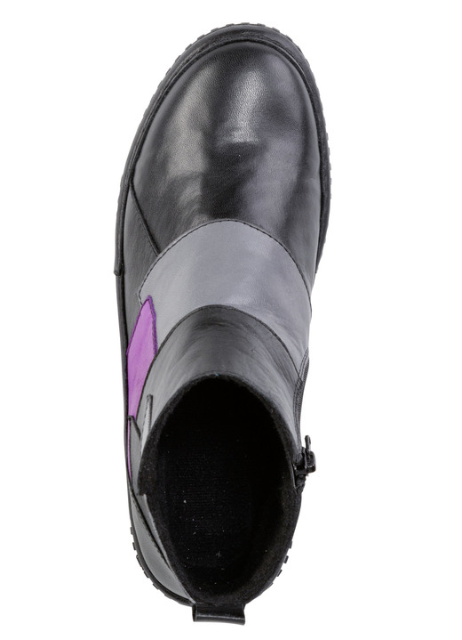 Stiefel & Stiefeletten - Gemini Bootie im Patchwork-Stil, in Größe 036 bis 042, in Farbe SCHWARZ-BUNT Ansicht 2