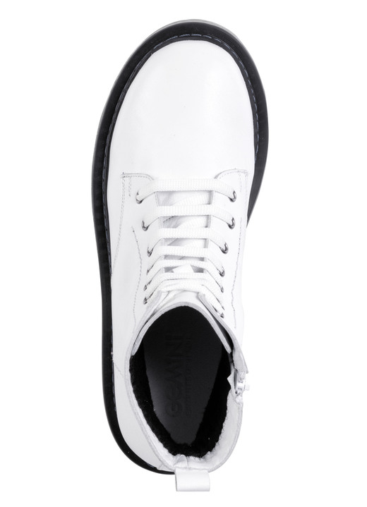 Stiefel & Stiefeletten - Gemini Schnür-Stiefelette aus weichem Rind-Nappaleder, in Größe 036 bis 042, in Farbe WEISS Ansicht 2