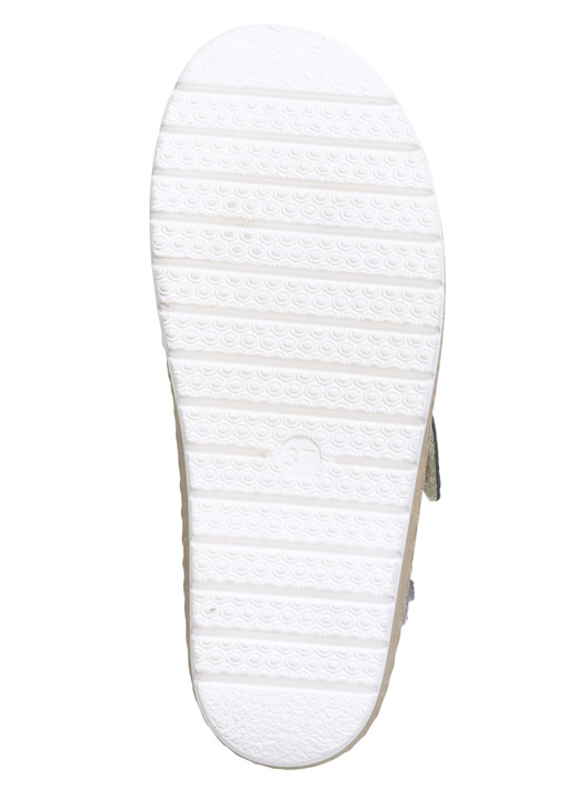 Sandaletten & Pantoletten - ELENA EDEN, bequeme Damen-Pantoletten, Weite H, mit herausnehmbarem Fußbett, in Größe 036 bis 042, in Farbe TAUPE Ansicht 3