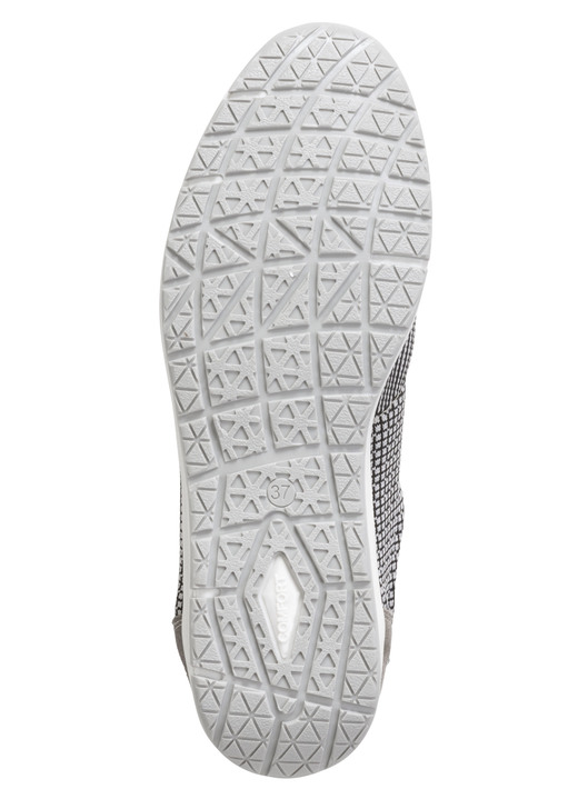 Damenmode - ELENA EDEN Schnürschuh mit Leder-Besätzen, in Größe 036 bis 042, in Farbe SCHWARZ-WEISS-TAUPE Ansicht 3