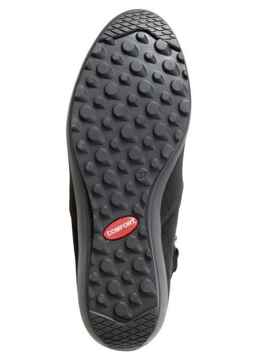 Stiefel & Stiefeletten - ELENA EDEN Stiefelette mit Nappaleder-Besatz Ansicht 3 Stiefel & Stiefeletten - ELENA EDEN Stiefelette mit Nappaleder-Besatz, in Größe 036 bis 042, in Farbe SCHWARZ Ansicht 3
