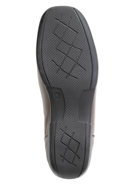 Slipper & Schnürschuhe - ELENA EDEN, klassische Damen-Slipper, mit herausnehmbarem Fußbett, in Größe 036 bis 042, in Farbe SCHWARZ-BRAUN Ansicht 6