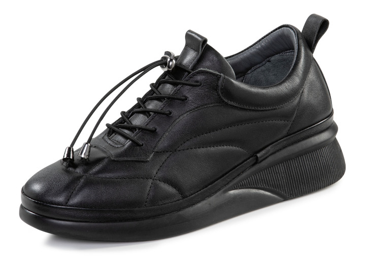 Slipper & Schnürschuhe - Gemini Sneaker mit dekorativer Steppung Ansicht 4 Slipper & Schnürschuhe - Gemini Sneaker mit dekorativer Steppung, in Größe 036 bis 042, in Farbe WEISS Ansicht 4