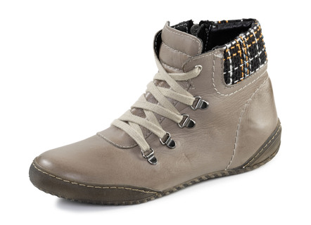 ELENA EDEN Schnür-Bootie mit gepolstertem Textil-Schaftrand