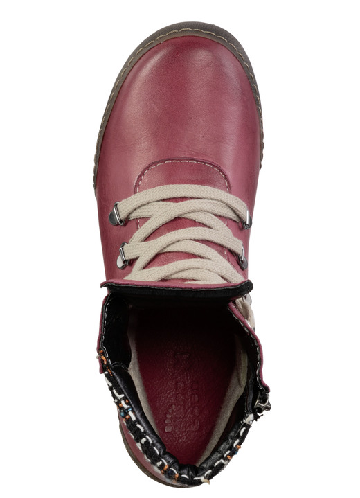 Stiefel & Stiefeletten - ELENA EDEN Schnür-Bootie mit gepolstertem Textil-Schaftrand, in Größe 036 bis 041, in Farbe COGNAC Ansicht 8