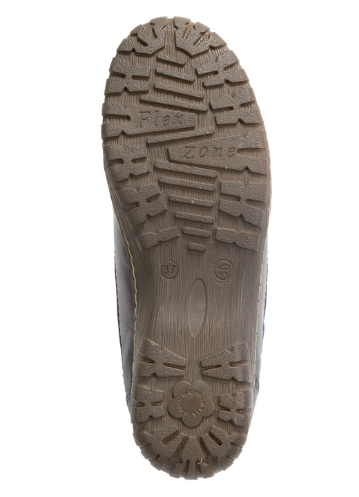 Stiefel & Stiefeletten - ELENA EDEN Schnür-Bootie aus Leder-Materialmix, in Größe 036 bis 042, in Farbe DUNKELBLAU-BRAUN Ansicht 3