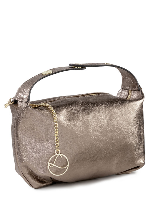 Taschen - Laurina Tasche aus genarbtem Kalb-Nappaleder, in Farbe SCHWARZ Ansicht 5